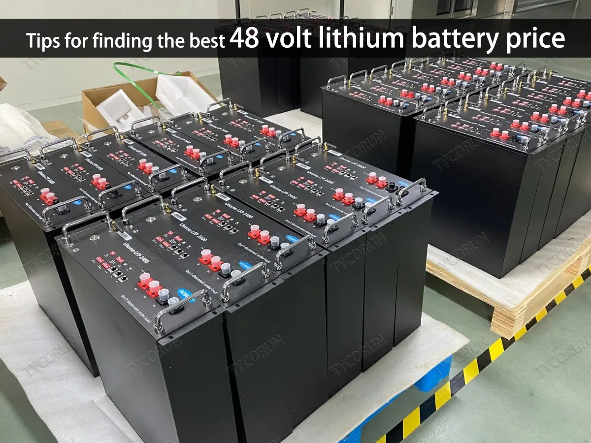 Tips for finding the best 48 volt lithium battery price TYCORUN Battery Swap
